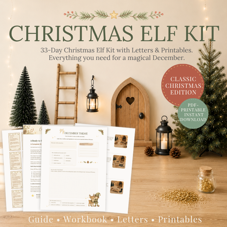 Christmas Elf Kit with Letters | 33-Day Printable Christmas Guide & Workbook