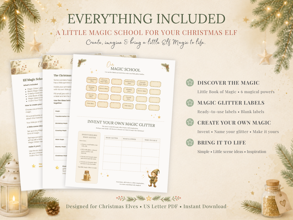 Christmas Elf Magic School Kit | Printable Elf Magic Activity