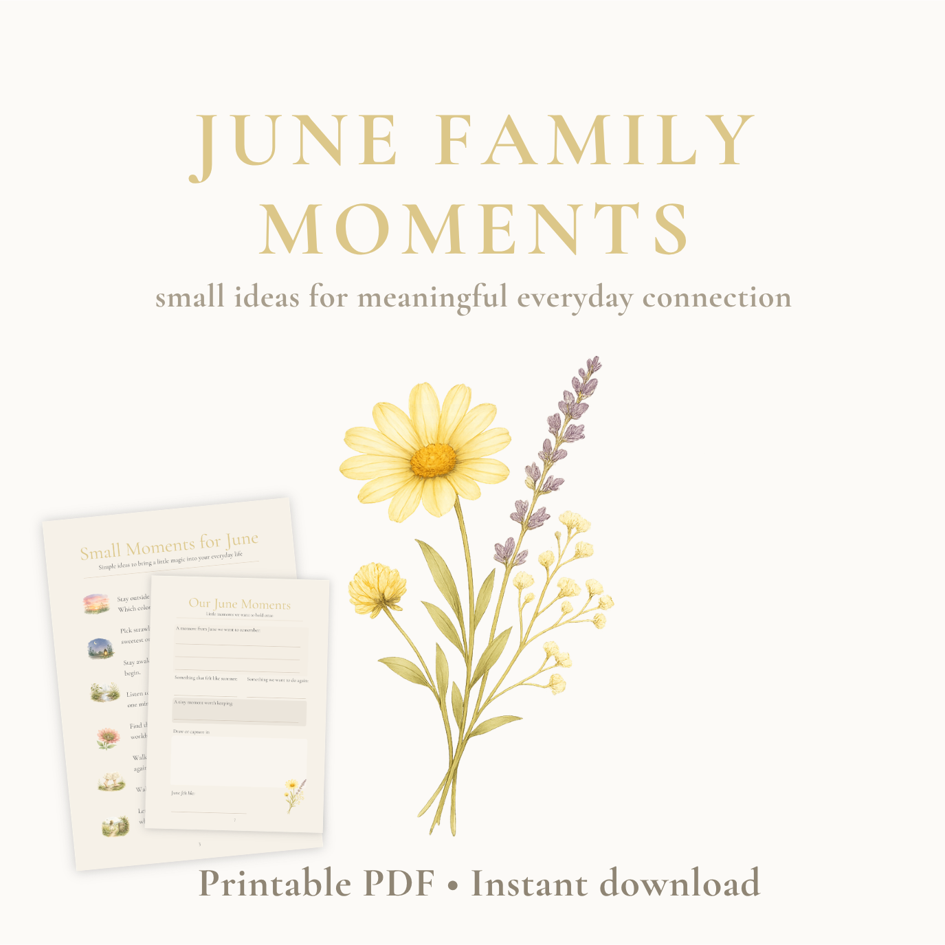June Family Moments Guide | Printable Family Activities & Rituals