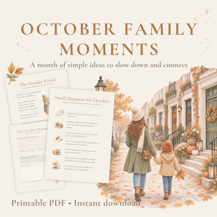 October Family Moments Guide | Printable Family Activities & Rituals