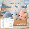 Adopt an Ocean Animal Party Guide | Printable Birthday Party Kit for Kids