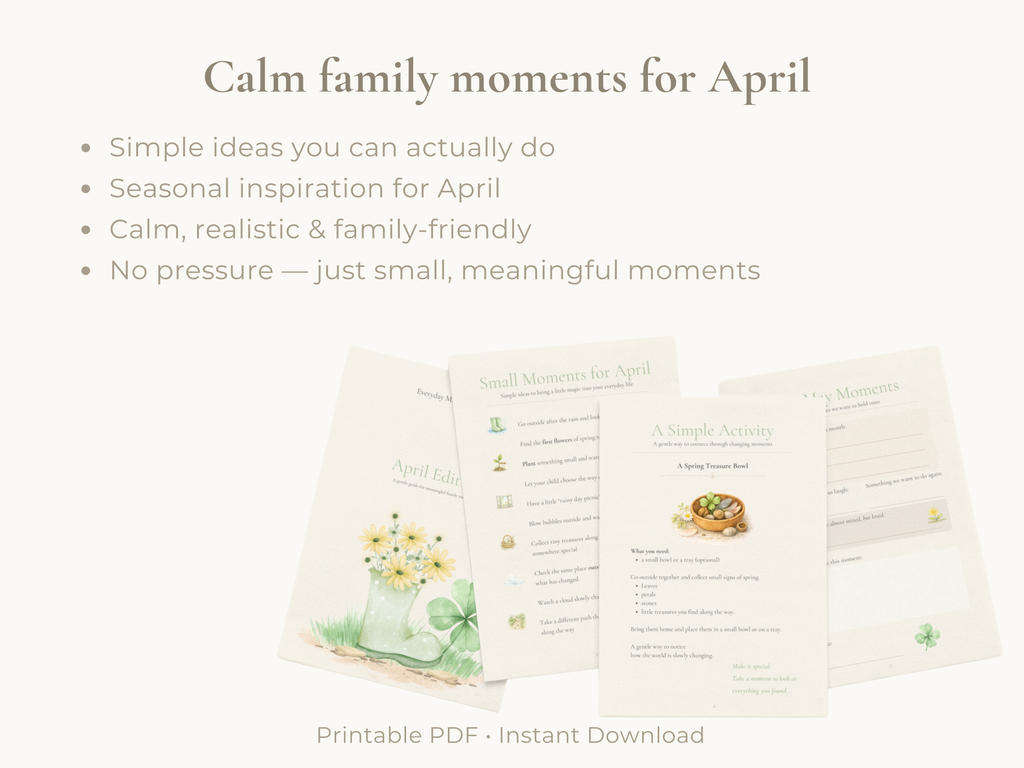 April Family Moments Guide | Printable Family Activities & Rituals