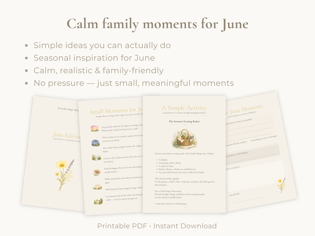 June Family Moments Guide | Printable Family Activities & Rituals