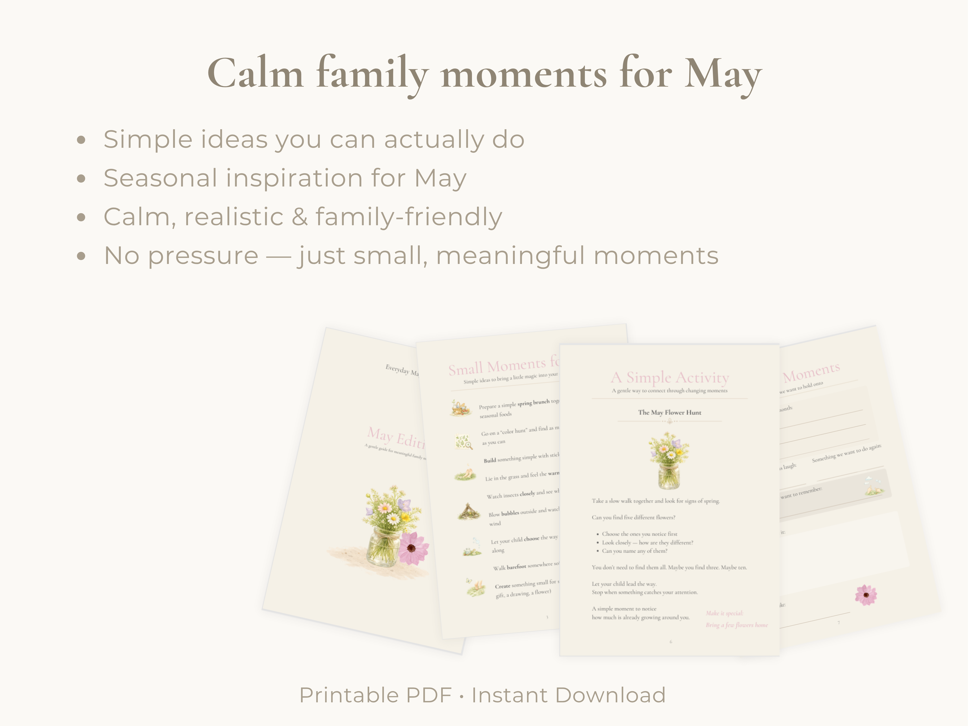 May Family Moments Guide | Printable Family Activities & Rituals
