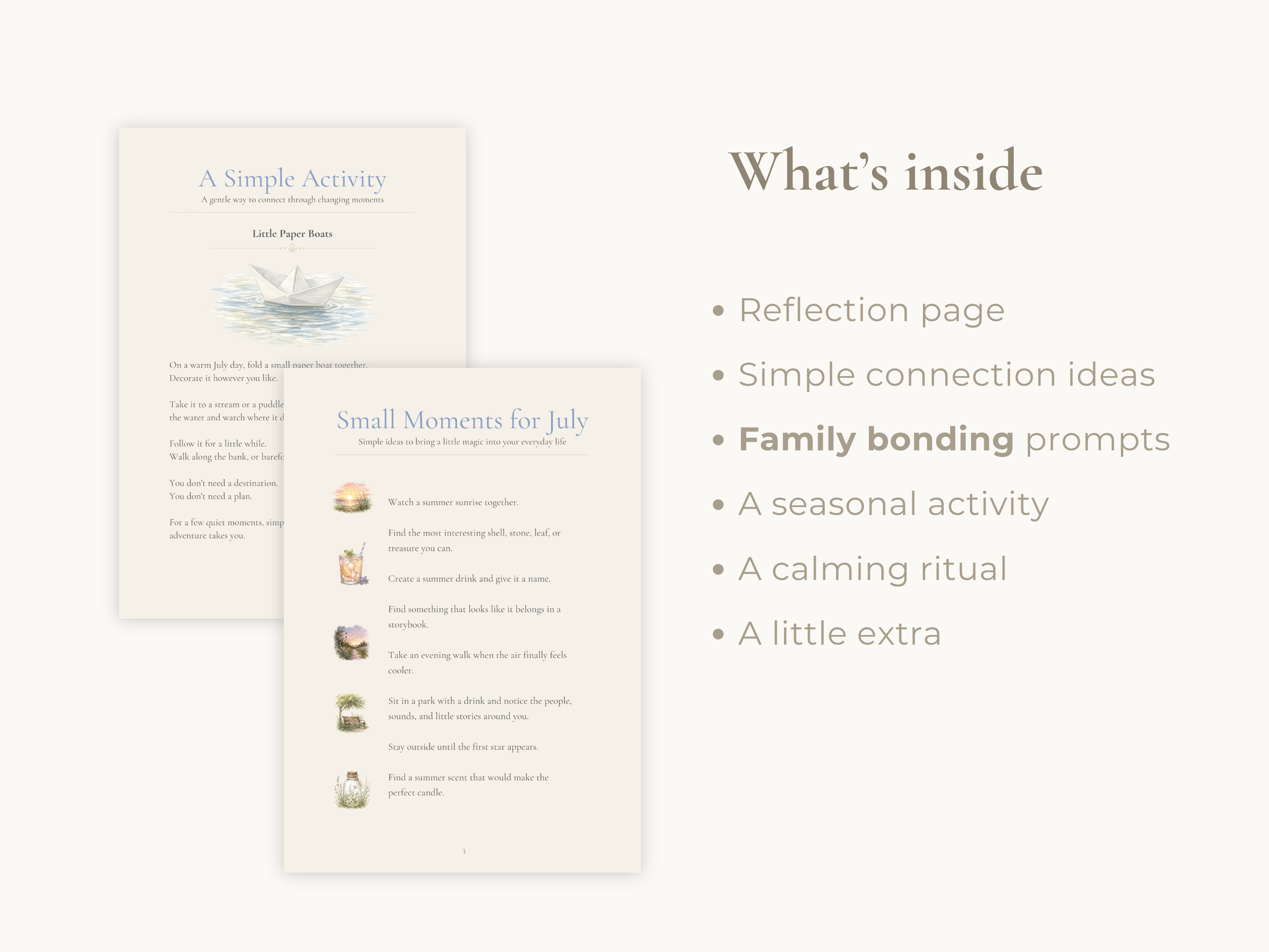 July Family Moments Guide | Printable Family Activities & Rituals