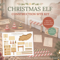 Christmas Elf Construction Site Kit | Printable Elf Miniatures