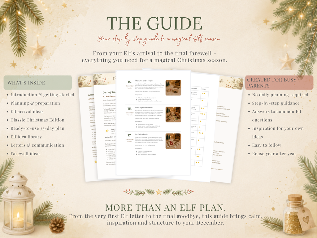 Christmas Elf Kit with Letters | 33-Day Printable Christmas Guide & Workbook