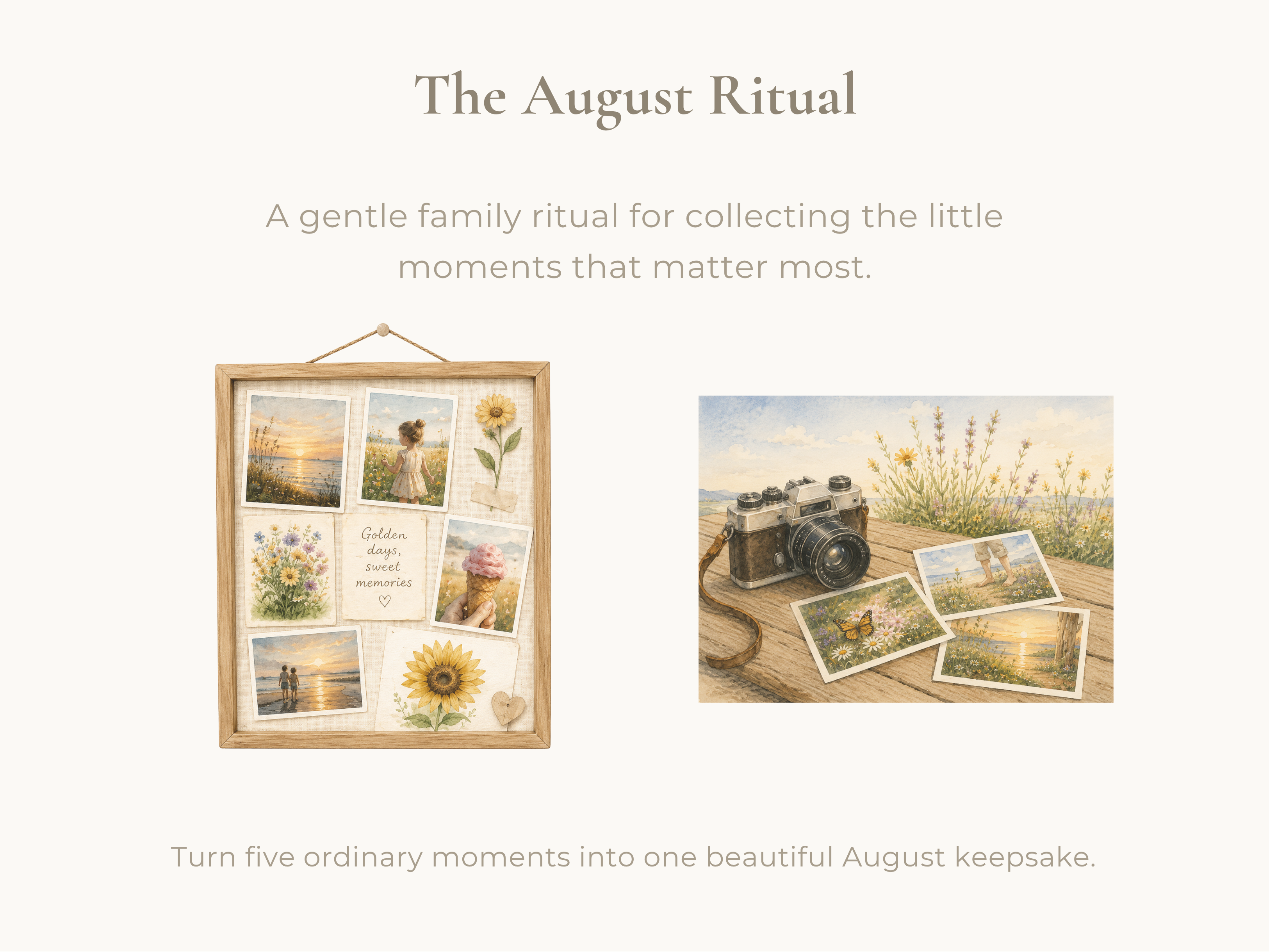 August Family Moments Guide | Printable Family Activities & Rituals