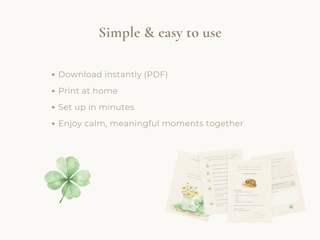 April Family Moments Guide | Printable Family Activities & Rituals