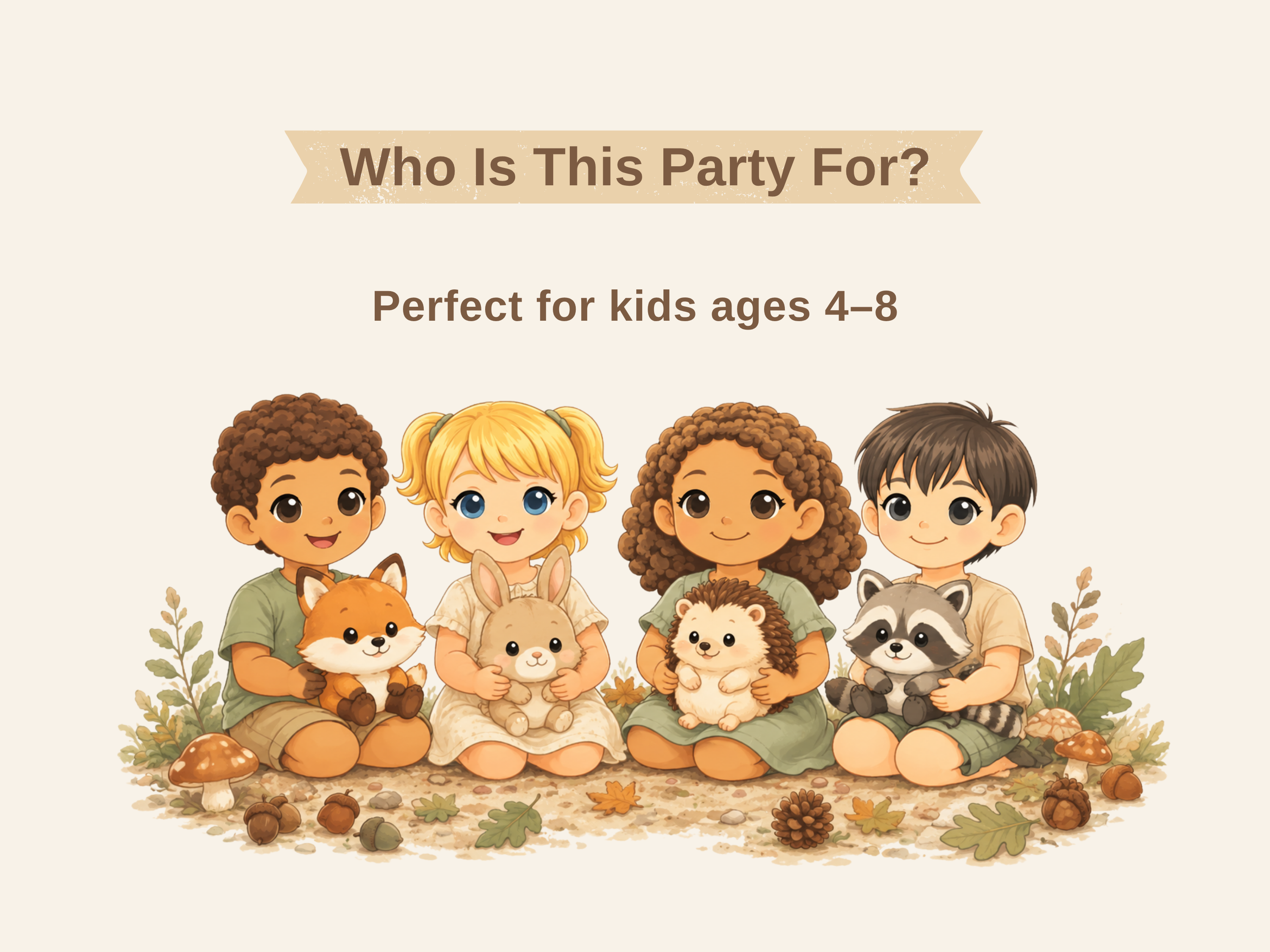 Adopt a Forest Animal Party | Printable Birthday Party Kit