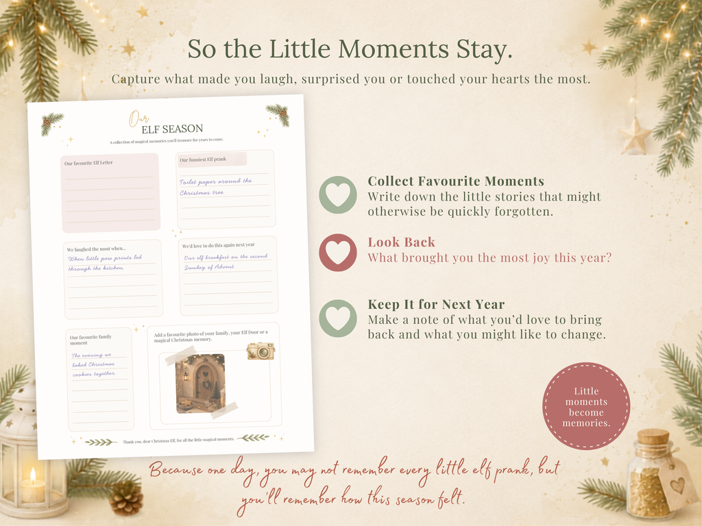 Christmas Elf Workbook | Printable Elf Planner & Tradition Organizer