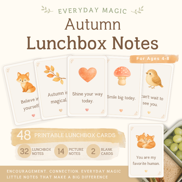 Autumn Lunchbox Notes for Kids | Printable Fall School Lunch Notes
