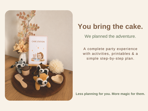 Adopt a Forest Animal Party | Printable Birthday Party Kit