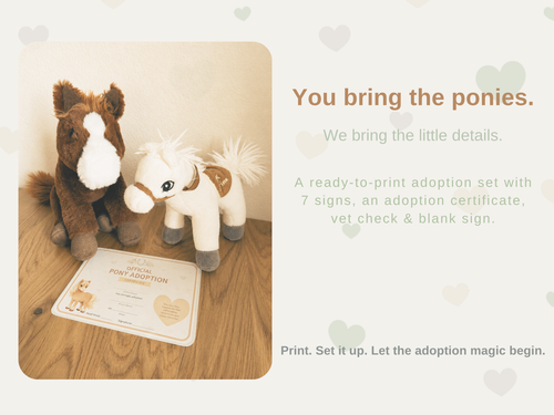 Adopt a Pony Party Guide | Printable Birthday Party Kit for Kids