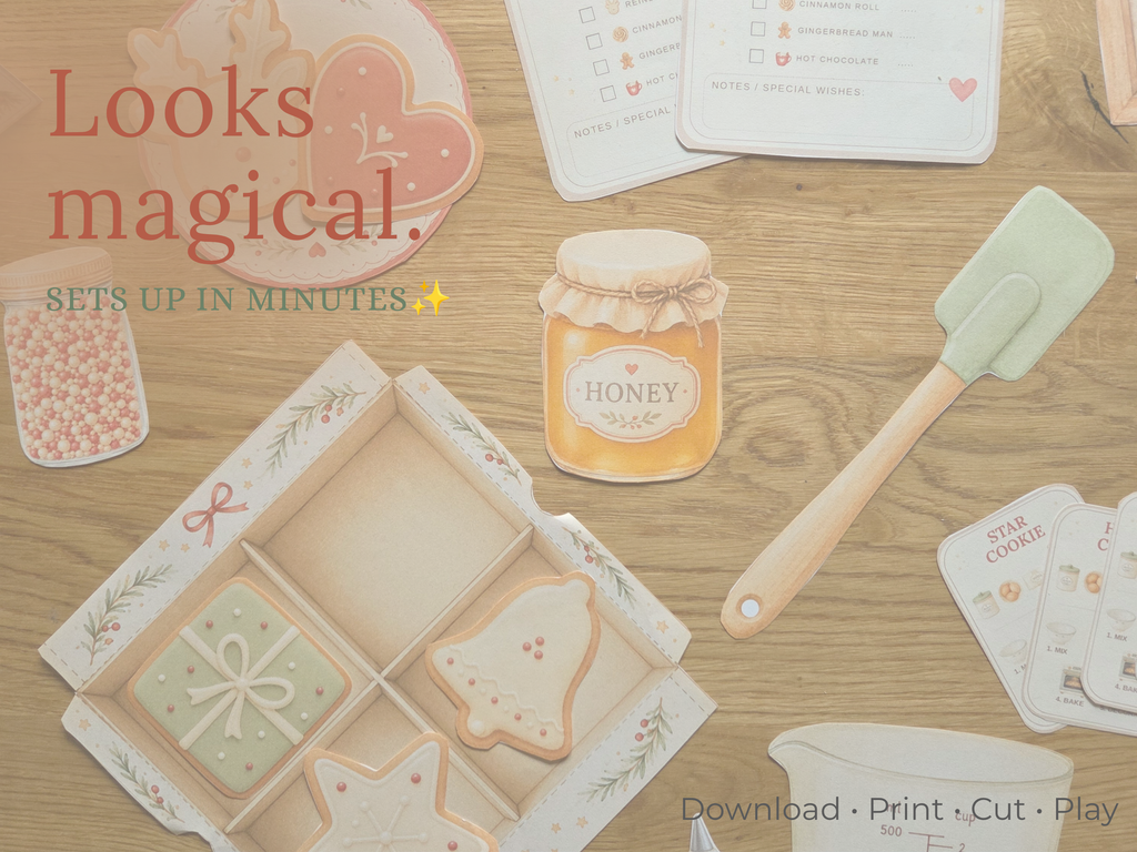 Christmas Bakery | Printable Pretend Play Kit
