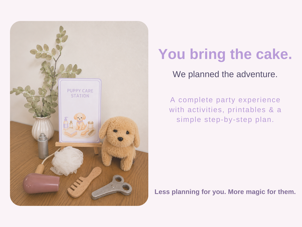 Adopt a Puppy Party Guide | Printable Birthday Party Kit for Kids